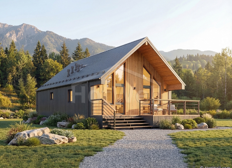 Дом из СИП панелей «BarnHouse mini»
